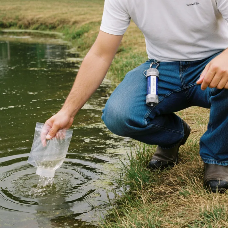 survival water filter testimonial James H.